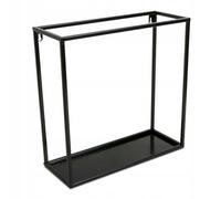 Markenloss Étagère murale en métal Noir 40 cm
