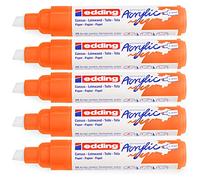 Marker acrylique Edding E-5000 Race Neon Oranje | 5 pièces