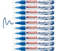Marker acrylique Edding E-5100 Bleu Gentian moyen | 10 morceaux
