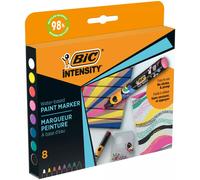 Pochette de 8 marqueurs peinture BIC Intensity pointe Ogive moyenne