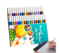 Marker Pen Kids - Ensemble De Marqueurs De Coloriage, Stylos À Dessin Fin | Pigment Étanche Pour Les Projets De Peinture En Pierre, Décoration De Toile De La Calligraphie, Des Activités D'art De Conce