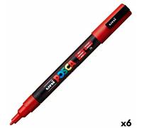 Marker POSCA PC-3M Red (6 Units)