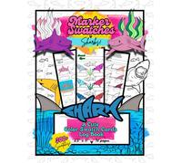 Marker Swatches: Sharks! | A Cute Color Swatch Cards Log Book