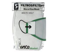 Market Set 5 Filtros De Pm2.5 Adulto