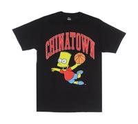 Market - The Simpsons Tee-Shirt Noir Manches Courtes - Homme - Tops - Noir - Taille: M