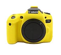 Market&YCY Professionnel Facile Couverture Caméra Protection Caméra Silicone Étui de Protection, pour Canon EOS 77D Caméra (Jaune)