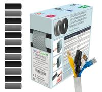 MarketConnect® Gaine Câbles Expansible Ø 40mm, L 3m • Range et Cache les Câbles • Idéal pour Bureau et TV • GRIS • MINIBOX