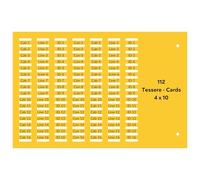 MarketConnect Lot de 25 plaques signalétiques 4 x 10 plats 2 800 cartes • PVC 0,5 mm (112 × 25 cartes) • Pour tubes de 0,5 mm • Compatible avec cod. 42040B Cembre • Jaune • Réduction