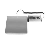 oneConcept Marketeer - Balance postale numérique pèse-colis pèse-lettres courrier paquets (écran séparé, charge max 200kg, surface de 27x27cm, fonction tare)