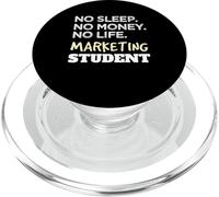 Marketer Sleep No Money No Life Étudiant en Marketing PopSockets PopGrip pour MagSafe