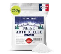 MARKETIFAR Fausse Neige - Neige Artificielle Poudre (250G) - Décoration Noël Cristalline Réaliste - Idéale pour Crèches, Sapins de Noël, Villages Miniatures et Tables Festives - Effet réaliste assuré