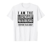 Marketing Anniversaire né Spécialiste des Relations publiques T-Shirt