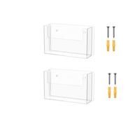 Marketing Holders Lot de 2 supports muraux pour cartes postales en acrylique transparent - Peut contenir 15,2 x 10,2 cm - Matériaux : salons, galeries, littératures, agents immobiliers, assurances