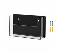Marketing Holders Porte-cartes postales avec dos noir - Poche transparente en acrylique - Peut contenir 15,2 x 10,2 cm - Support mural - Agents d'assurance immobilière - Restaurants, écoles, salons