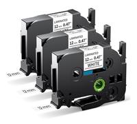 MarkField 3x Compatible avec Brother P-touch TZ-231 12mm 0.47" Blanc Ruban