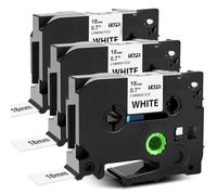 MarkField 3x TZe-241 18mm Ruban Compatible avec Brother P-Touch Étiquettes