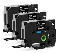 MarkField 3x TZe-345 18mm Ruban Compatible avec Brother P-Touch