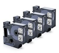 MarkField 4x Compatible avec Dymo Rhino 18445 19mm Vinyle Ruban Étiquettes