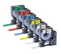 MarkField Ruban pour Étiqueteuse compatible pour Dymo D1 Cassette, 12mm x 7m étiquette, Compatible avec Label Manager 160 210D 280 420P 360D 500TS PnP, Compatible LabelWriter 450 Duo