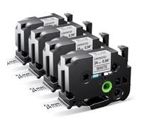 MarkField TZe-251 24mm Ruban Compatible avec Brother Ptouch Blanc Étiquette