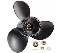 MARKGOO Hélice 11 5/8 x 12 pas avec kit de moyeu pour hors-bord Suzuki 35 40 50 55 60 65 HP Moteur de bateau 3 lames en aluminium 11,63 x 12 RH 13 dents cannelées 58100-88LA0-019