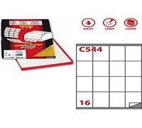 Markin C544 étiquette auto-collante Blanc Rectangle Permanent 1600 pièce(s)