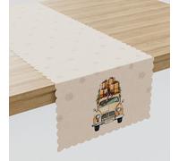 MARKIZETA Chemin de table de Noël 38x140 Voiture vintage beige PBN283/KSP/C04/038140/1
