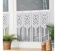 MARKIZETA INARA tissu de rideau jacquard, largeur 60 x hauteur 50 cm, couleur 001 blanc 001470/ZAZ/001/060050/1