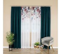 MARKIZETA JOLANDA Rideau fini sur bande, largeur 140 x hauteur 250 cm, tissu voile, couleur 001 blanc P00134/FGT/001/140250/1