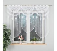 MARKIZETA RANI Jacquard macramé, largeur 60 x hauteur 120 cm, couleur 001 blanc 001474/PBL/001/060120/1