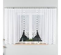 MARKIZETA Rideau 400x160 Ewelina blanc jacquard fini 019312/FBL/001/400160/1