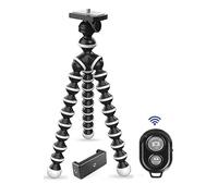 Marklif Gorilla Trépied/mini trépied 33 cm avec télécommande pour téléphone portable avec support pour téléphone portable, support Gorilla flexible pour DSLR et caméras d'action