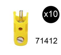 MARKLIN 10 fiches de connexion mâles jaunes - Märklin 71412