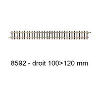 8592 (Z) Voie Märklin miniclub Élément de compensation, droit 100 mm 1 pc(s)