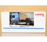 MARKLIN 4423 SONDERMODELL Wagon Plat Bleu RENAULT AE500 Camion De L'Année 5on