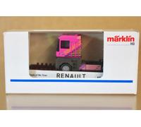 MARKLIN 4423 SONDERMODELL Wagon Plat Rose RENAULT AE500 Camion De L'Année 2on