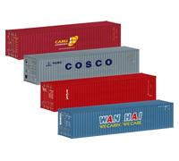 MARKLIN 76552 Échelle Ho Set Quattro Container 40 FT De Différentes Doigts