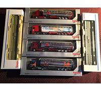 MARKLIN - HERPA HO DB All CAST Heavy Metal Depressed LowFloor 8-AXELS (Special Design) Voitures (2) 4796 W/Loaded (4) Camions et Tanks Remorques (Série Exclusive) Set avec Boîtes