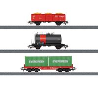MARKLIN Set de 3 wagons marchandises Cargo, ép. VI - HO 1/87 - Märklin 44506