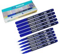 Markline Lot De 10 Marqueurs Permanents À Pointe Extra Fine Pour Cd, Dvd, Ohp, Écriture 4 Tous, Séchage Rapide, Encre Imperméable, Noir I