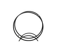 Rack à bûches rond NIRI en acier noir avec pieds Ø 80 cm