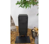 Markone Magnus Cheminée Avec Brique Réfractaire GT7PR Noir Four Atelier