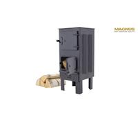 Markone Magnus Cheminée Brique Réfractaire GT5 Noir Four Poêle à Bois 3,6kW