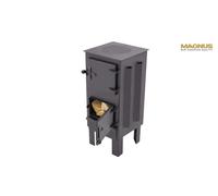 Markone Magnus Cheminée Brique Réfractaire GT7 Noir Four Poêle à Bois 3,6kW,