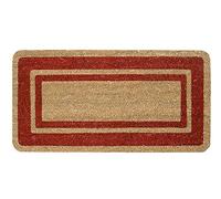 Markotex Paillasson en fibre de coco avec bord en fibre naturelle (33 x 60 cm, 33 x 70 cm, 40 x 80 cm, 40 x 90 cm, 50 x 100 cm, 60 x 120 cm, 70 x 140 cm) 60x120 bordeaux