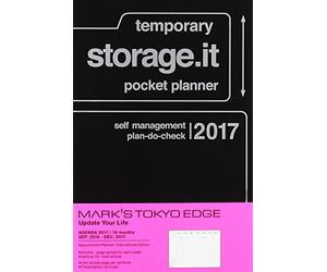 MARK'S 2017 Taschenkalender A6 vertikal, Storage.it // Black