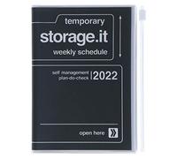 MARK'S 2021/2022 Taschenkalender A6 vertikal, Storage it // Black
