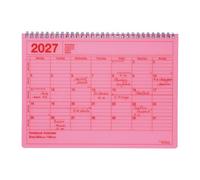 MARK'S 2027 Notebook Calendar M // Neon Pink