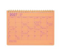 MARK'S 2027 Notebook Calendar S // Neon Orange