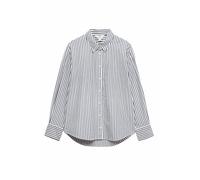 Marks & Spencer Chemise Col Rayée Femme en Pur Coton, Coupe Standard